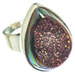 Titanium Druzy Rings handcrafted by Ana Silver Co - RING62300