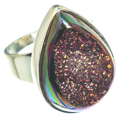 Titanium Druzy Rings handcrafted by Ana Silver Co - RING62300