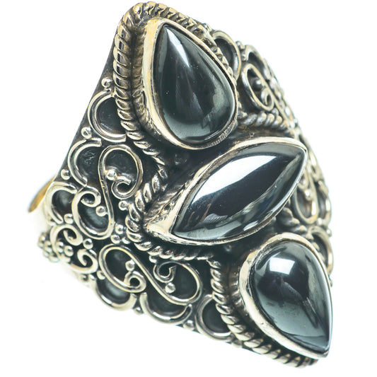 Hematite Rings handcrafted by Ana Silver Co - RING62311