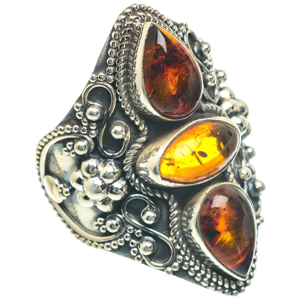 Baltic Amber Rings handcrafted by Ana Silver Co - RING62322