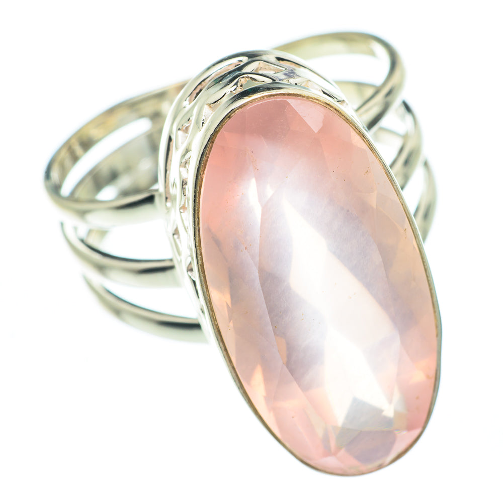 Rose Quartz Rings handcrafted by Ana Silver Co - RING62323