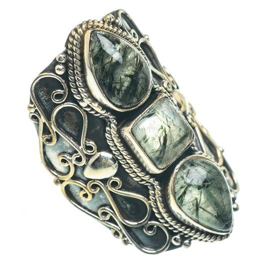 Tourmalinated Quartz Rings handcrafted by Ana Silver Co - RING62328