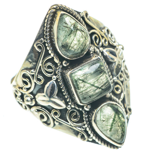 Tourmalinated Quartz Rings handcrafted by Ana Silver Co - RING62329