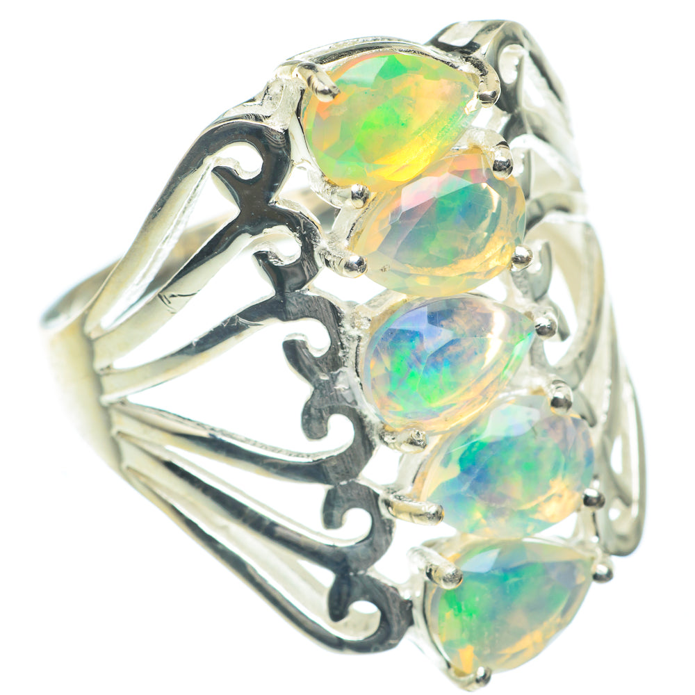 Ethiopian Opal Rings handcrafted by Ana Silver Co - RING62332