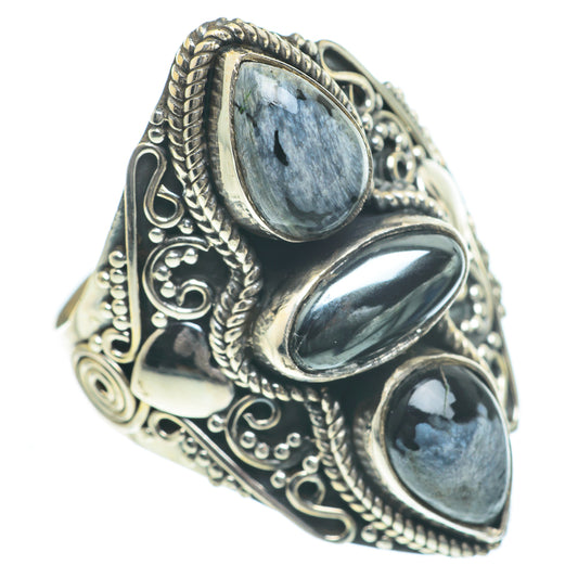 Hematite Rings handcrafted by Ana Silver Co - RING62333