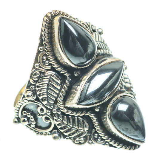 Hematite Rings handcrafted by Ana Silver Co - RING62334