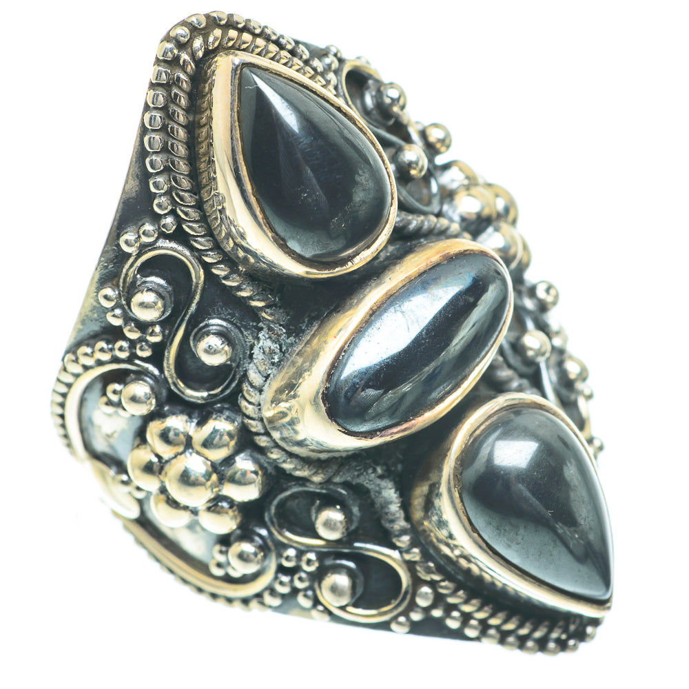 Hematite Rings handcrafted by Ana Silver Co - RING62335