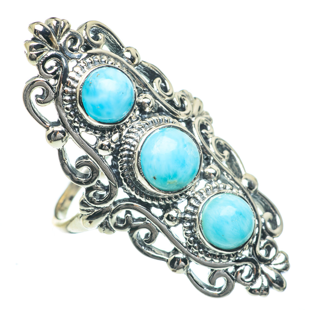 Peruvian Amazonite Rings handcrafted by Ana Silver Co - RING62337