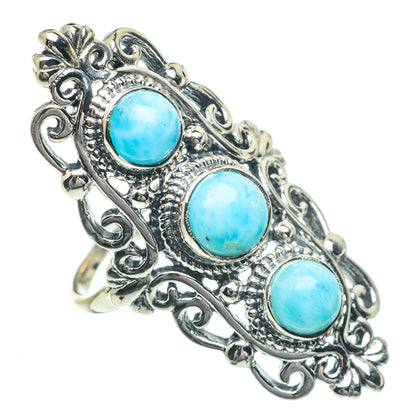Peruvian Amazonite Rings handcrafted by Ana Silver Co - RING62337