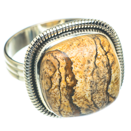 Picture Jasper Rings handcrafted by Ana Silver Co - RING62342