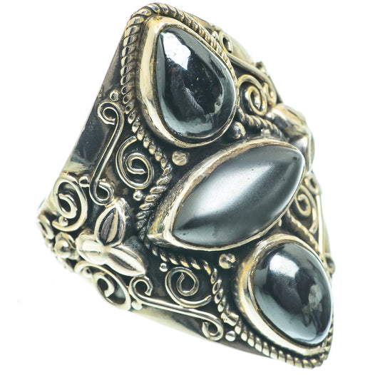 Hematite Rings handcrafted by Ana Silver Co - RING62349