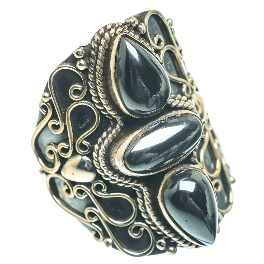 Hematite Rings handcrafted by Ana Silver Co - RING62350