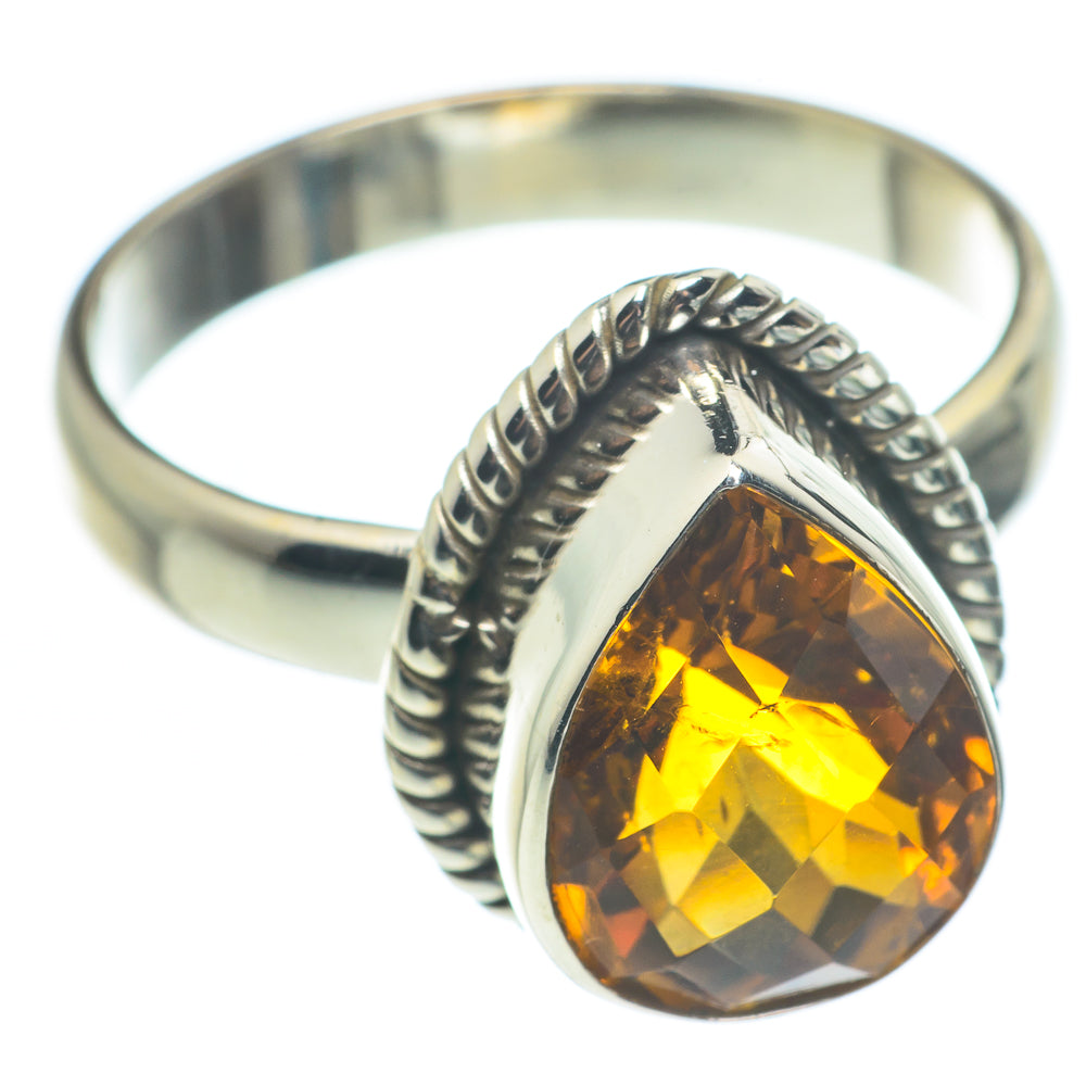 Mandarin Citrine Rings handcrafted by Ana Silver Co - RING62362