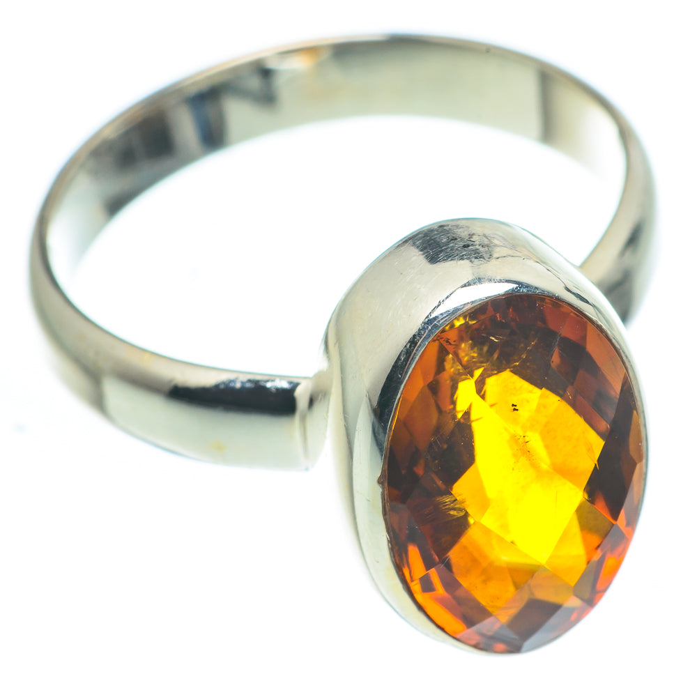 Mandarin Citrine Rings handcrafted by Ana Silver Co - RING62364