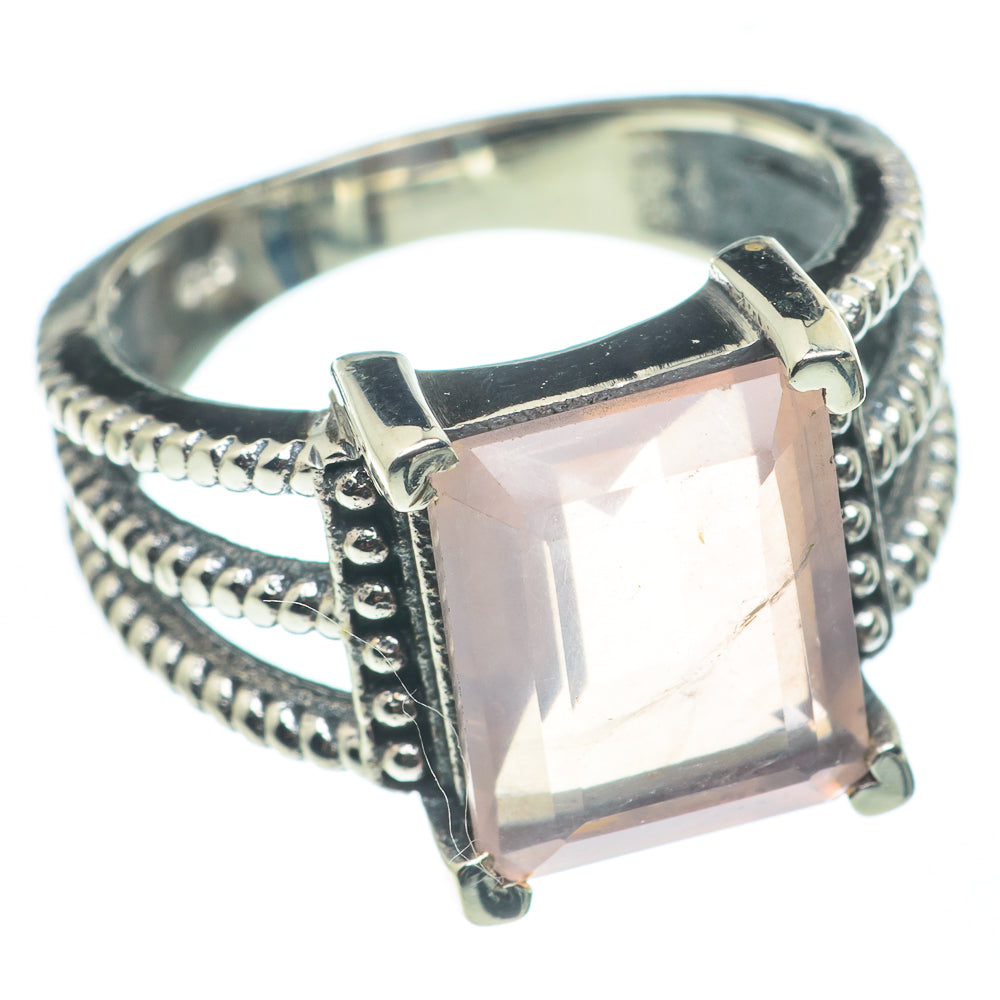 Rose Quartz Rings handcrafted by Ana Silver Co - RING62368