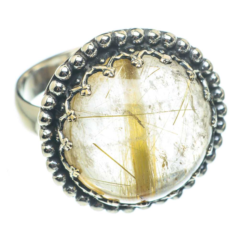 Rutilated Quartz Rings handcrafted by Ana Silver Co - RING62375