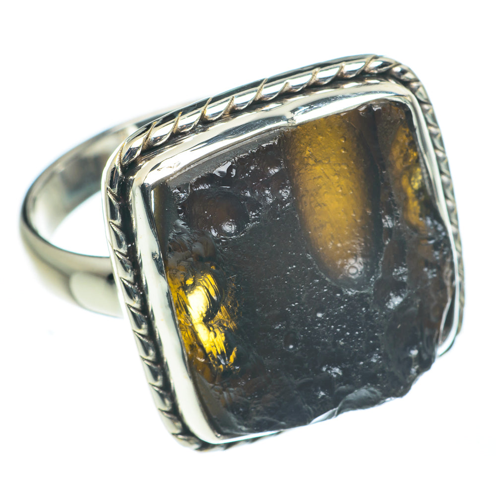 Tektite Rings handcrafted by Ana Silver Co - RING62377