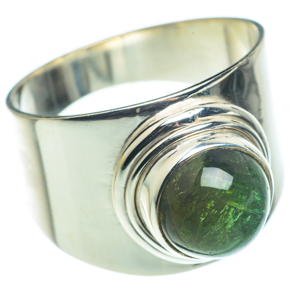 Green Tourmaline Rings handcrafted by Ana Silver Co - RING62392