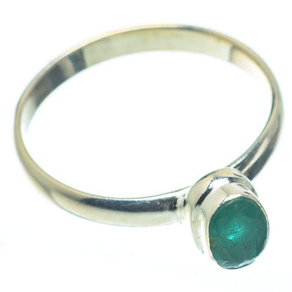 Zambian Emerald Rings handcrafted by Ana Silver Co - RING62393