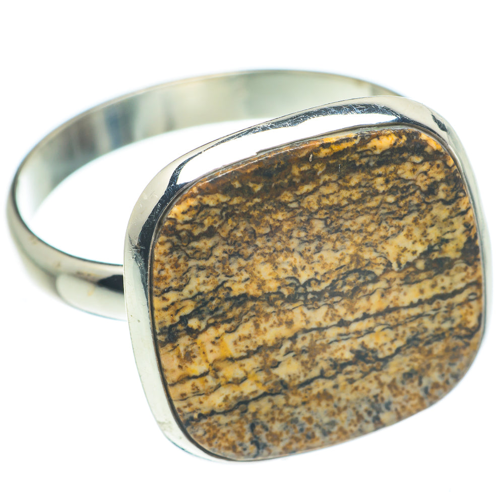 Picture Jasper Rings handcrafted by Ana Silver Co - RING62395