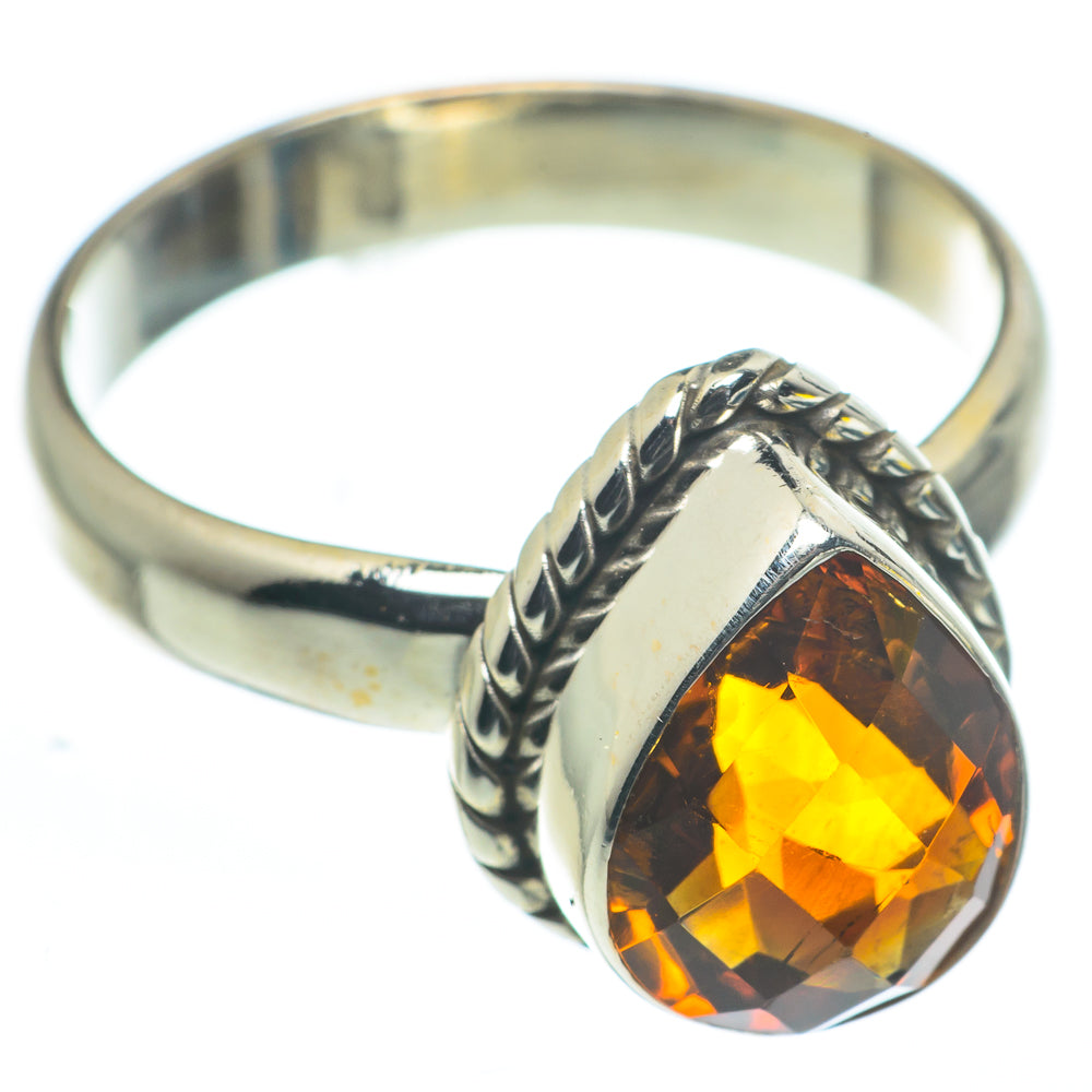 Mandarin Citrine Rings handcrafted by Ana Silver Co - RING62401