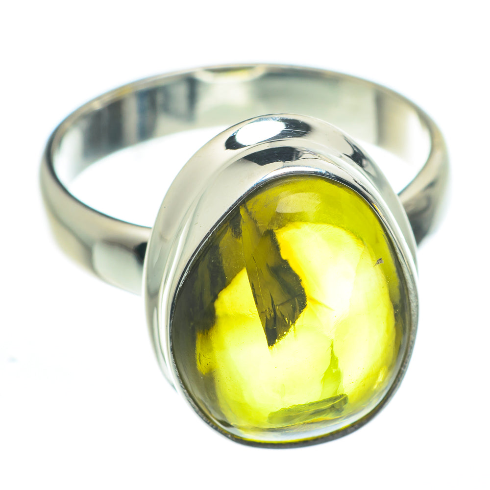 Green Tourmaline Rings handcrafted by Ana Silver Co - RING62420