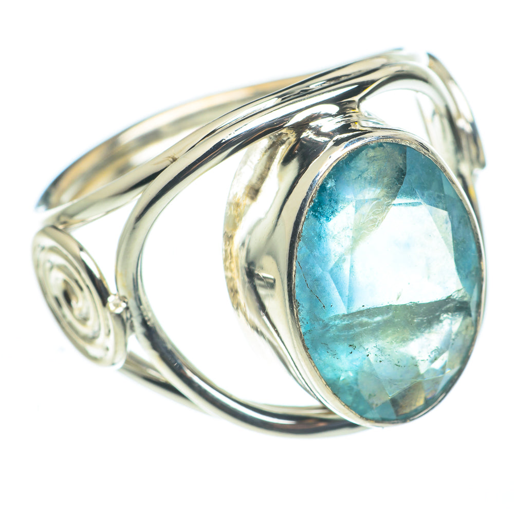 Blue Fluorite Rings handcrafted by Ana Silver Co - RING62422