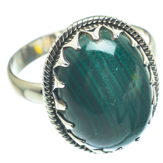 Malachite Rings handcrafted by Ana Silver Co - RING62427