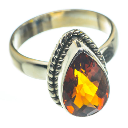 Mandarin Citrine Rings handcrafted by Ana Silver Co - RING62432