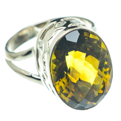 Olive Quartz Rings handcrafted by Ana Silver Co - RING62456
