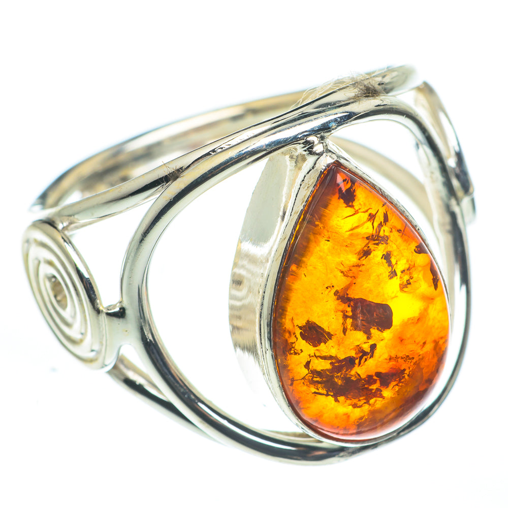 Baltic Amber Rings handcrafted by Ana Silver Co - RING62466