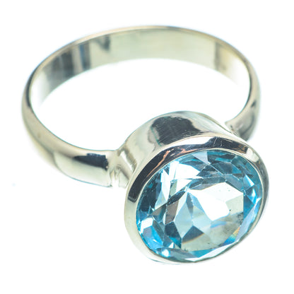 Blue Topaz Rings handcrafted by Ana Silver Co - RING62481