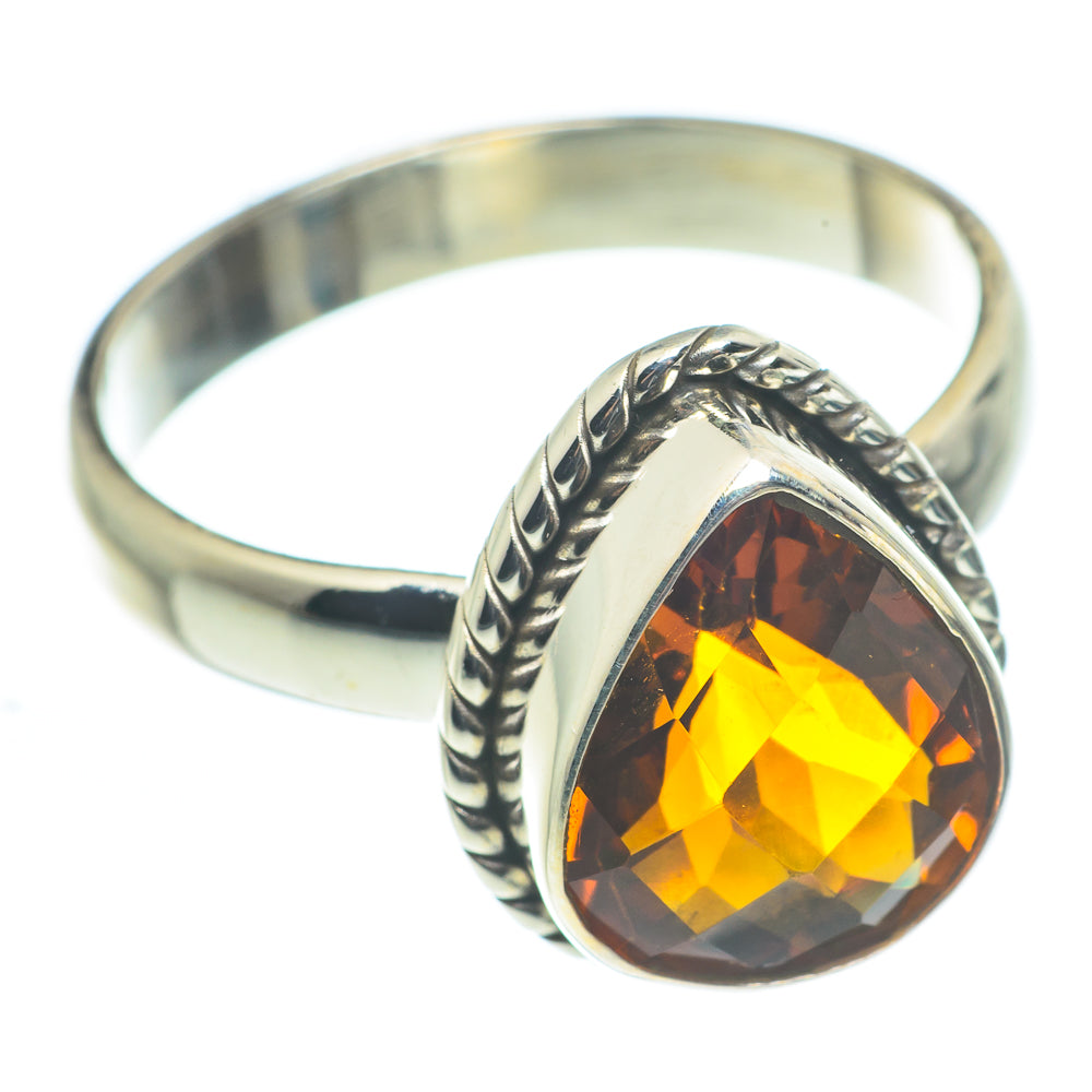 Mandarin Citrine Rings handcrafted by Ana Silver Co - RING62492