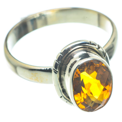 Mandarin Citrine Rings handcrafted by Ana Silver Co - RING62494