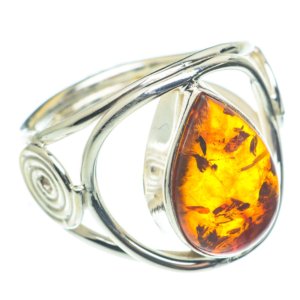 Baltic Amber Rings handcrafted by Ana Silver Co - RING62495