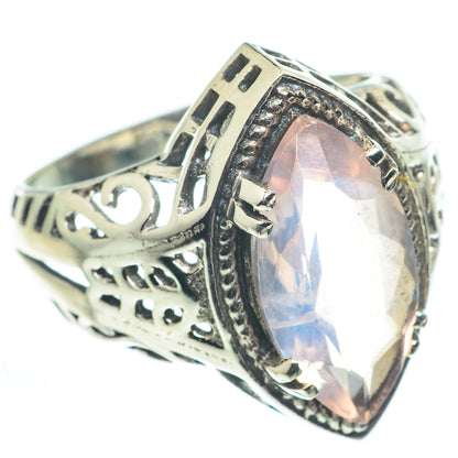 Rose Quartz Rings handcrafted by Ana Silver Co - RING62497