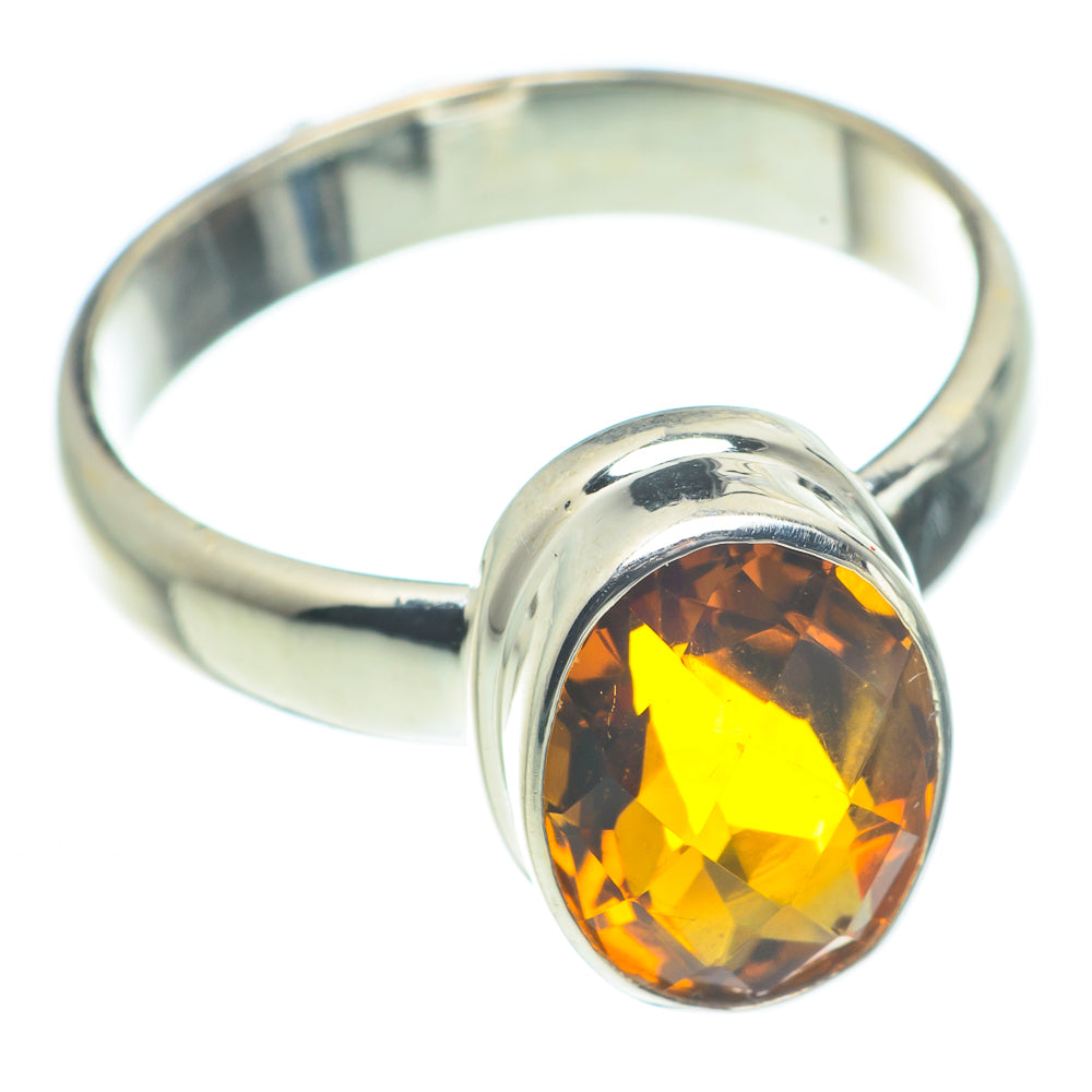 Mandarin Citrine Rings handcrafted by Ana Silver Co - RING62523
