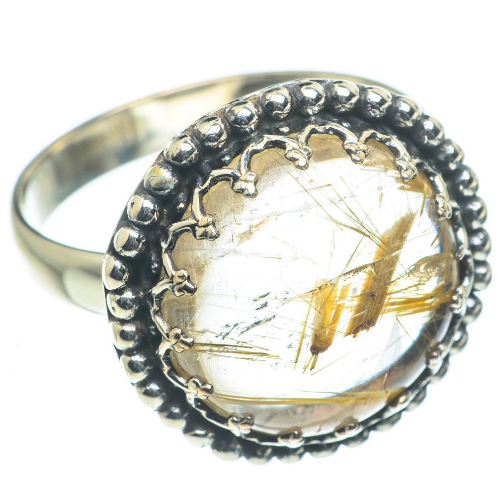 Rutilated Quartz Rings handcrafted by Ana Silver Co - RING62533