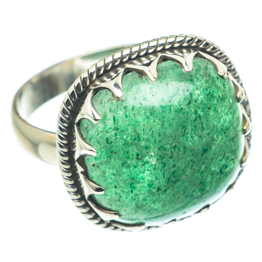 Green Aventurine Rings handcrafted by Ana Silver Co - RING62542
