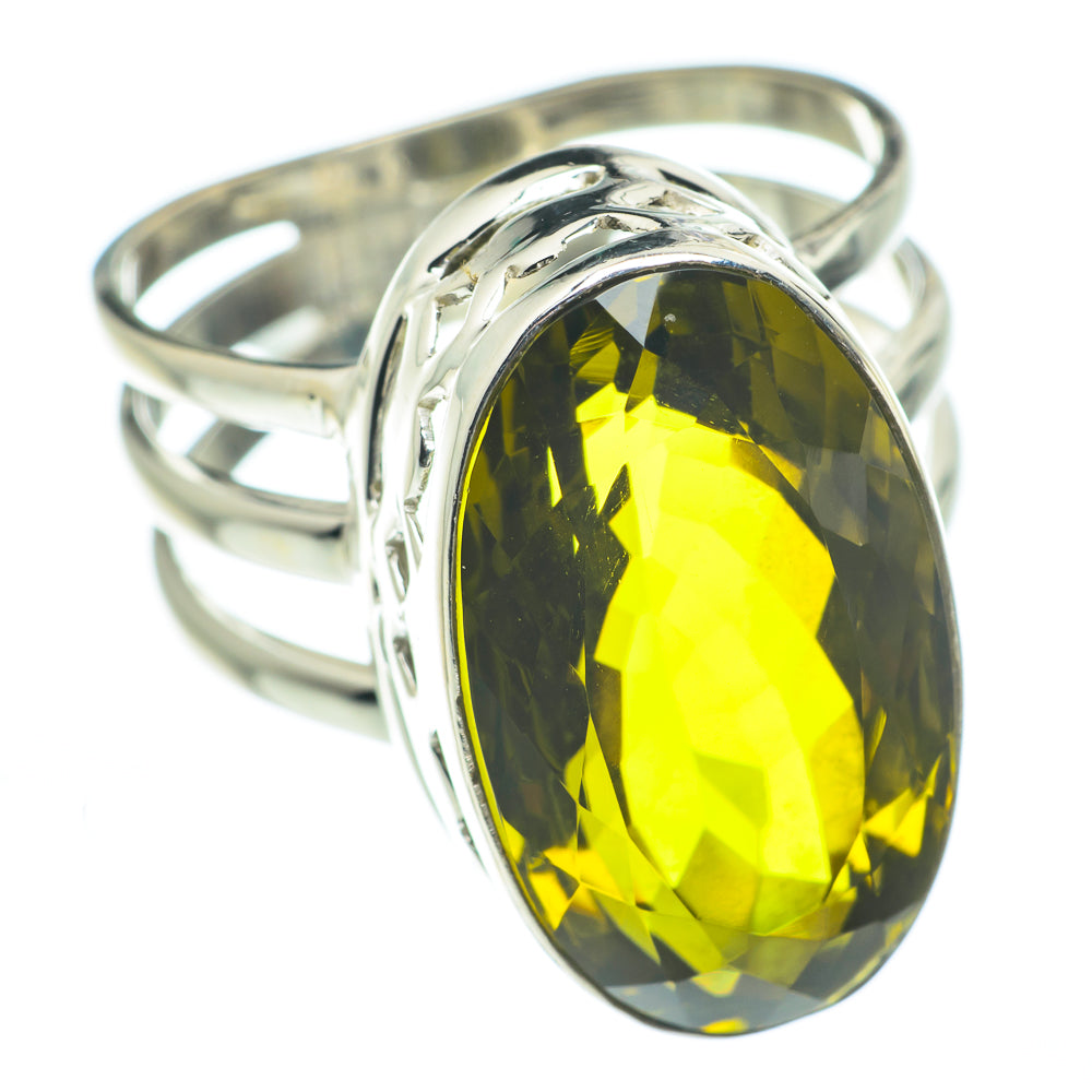 Olive Quartz Rings handcrafted by Ana Silver Co - RING62543