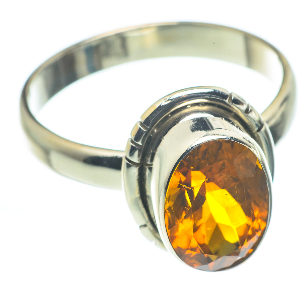 Mandarin Citrine Rings handcrafted by Ana Silver Co - RING62550