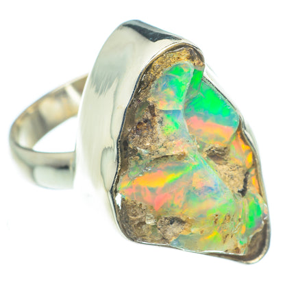 Ethiopian Opal Rings handcrafted by Ana Silver Co - RING62562
