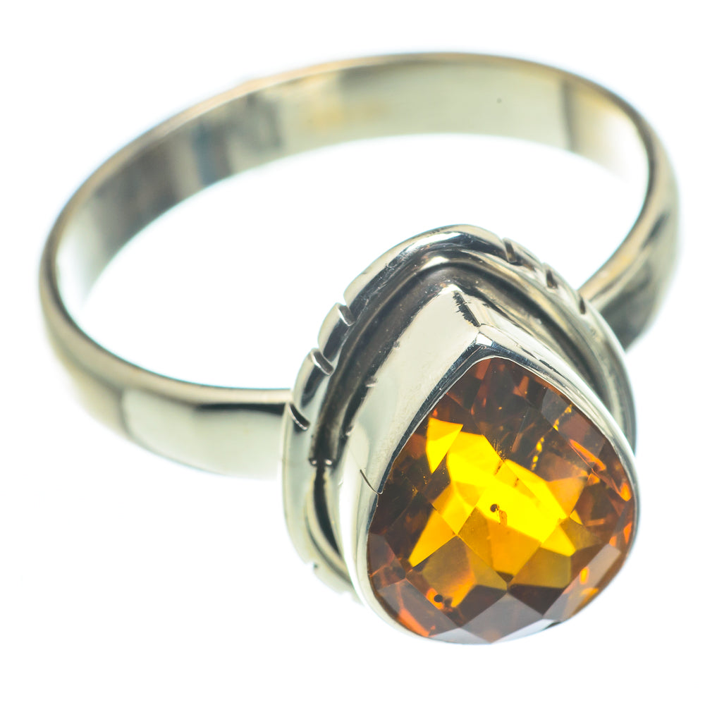 Mandarin Citrine Rings handcrafted by Ana Silver Co - RING62572