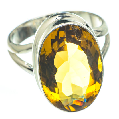 Lemon Quartz Rings handcrafted by Ana Silver Co - RING62576