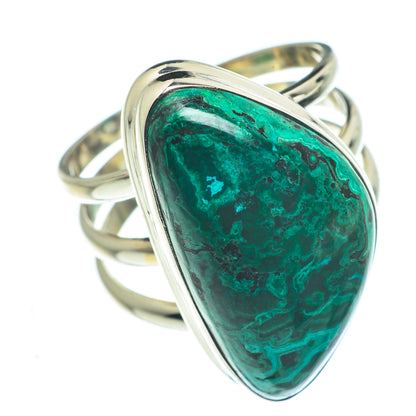 Chrysocolla Rings handcrafted by Ana Silver Co - RING62597