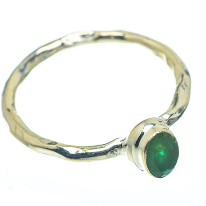 Zambian Emerald Rings handcrafted by Ana Silver Co - RING62598
