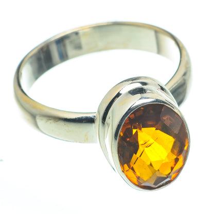 Mandarin Citrine Rings handcrafted by Ana Silver Co - RING62599