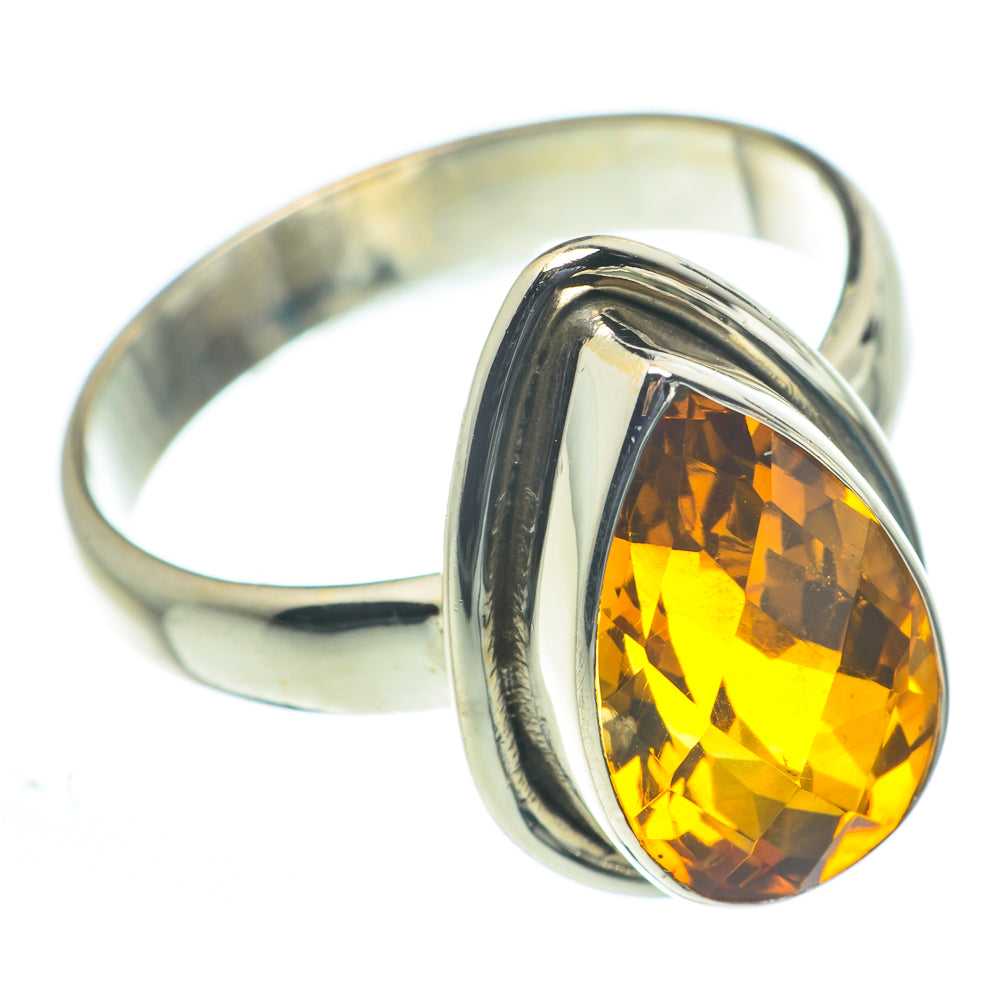 Mandarin Citrine Rings handcrafted by Ana Silver Co - RING62625