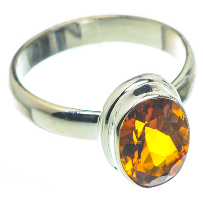 Mandarin Citrine Rings handcrafted by Ana Silver Co - RING62626