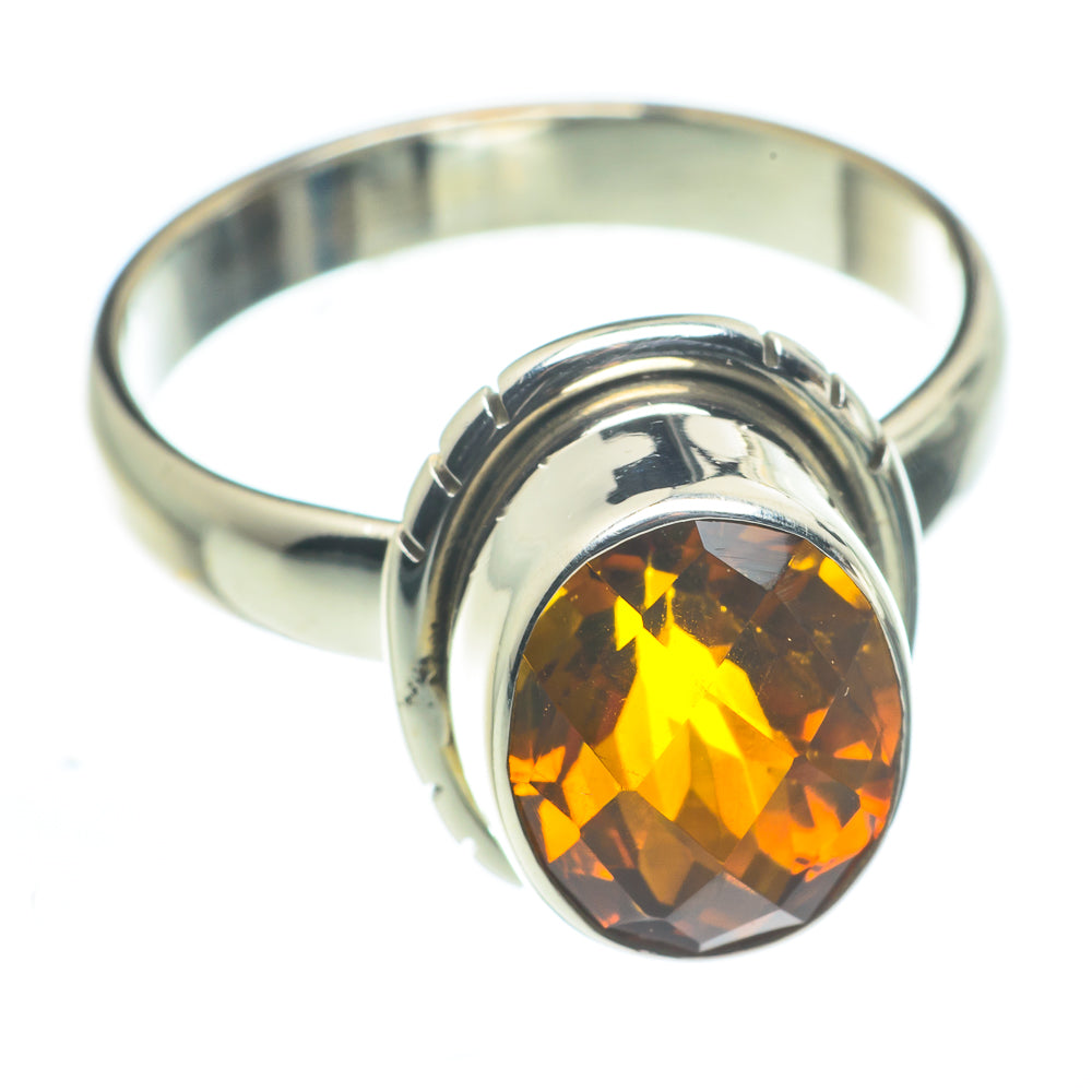 Mandarin Citrine Rings handcrafted by Ana Silver Co - RING62629